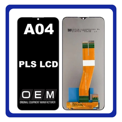 HQ OEM Συμβατό Για Samsung Galaxy A04 (SM-A045F, SM-A045F/DS) PLS LCD Display Screen Assembly Οθόνη + Touch Screen Digitizer Μηχανισμός Αφής Black Μαύρο (Grade AAA+++)