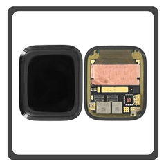 HQ OEM Apple  Watch Series 7 45mm (A2478, A2477), Retina LTPO OLED LCD Display Screen Assembly Οθόνη + Touch Screen Digitizer Μηχανισμός Αφής For Smart Watch Ρολόι Black Μαύρο (Premium A+)