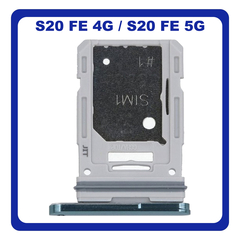 Γνήσια Original Samsung Galaxy S20 FE 4G (SM-G780F), Galaxy S20 FE 5G (SM-G781B) SIM Card Tray + Micro SD Tray Slot Υποδοχέας Βάση Θήκη Κάρτας SIM Cloud Mint Πράσινο GH98-46007D (Service Pack By Samsung)