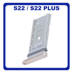 Γνήσια Original Samsung Galaxy S22 5G (SM-S901B), S22+ 5G, S22 Plus 5G (SM-S906B) Sim Card Tray Dual Sim Υποδοχέας Θήκης Κάρτας Sim Pink Gold GH98-47086D (Service Pack By Samsung)