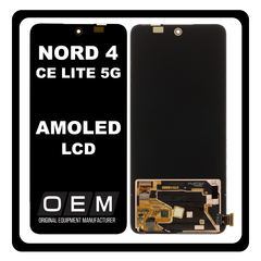 HQ OEM Συμβατό Με OnePlus Nord CE 4 Lite 5G, Nord CE4 Lite  Amoled LCD Display Screen Assembly Οθόνη + Touch Screen Digitizer Μηχανισμός Αφής Black Μαύρο (Premium A+)