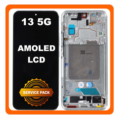 Γνήσια Original Xiaomi 13 5G (2211133C, 2211133G), AMOLED LCD Display Screen Assembly Οθόνη + Touch Screen Digitizer Μηχανισμός Αφής Lite Green Πράσινο 56000500M300 (Service Pack By Xiaomi)