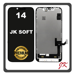 HQ OEM Συμβατό Με iPhone 14, iPhone14 (A2882, A2649) JK SOFT OLED LCD Display Screen Assembly Οθόνη + Touch Screen Digitizer Μηχανισμός Αφής Black Μαύρο (Premium A+)
