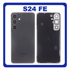 Γνήσια Original Samsung Galaxy S24 FE (SM-S721B, SM-S721B/DS) Rear Back Battery Cover Πίσω Καπάκι Πλάτη Μπαταρίας Graphite Μαύρο GH82-35832A (Service Pack By Samsung)