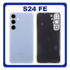 Γνήσια Original Samsung Galaxy S24 FE (SM-S721B, SM-S721B/DS) Rear Back Battery Cover Πίσω Καπάκι Πλάτη Μπαταρίας Blue Μπλε GH82-35832E (Service Pack By Samsung)