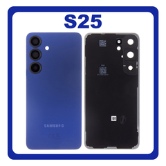 Γνήσια Original Samsung Galaxy S25 (SM-S931B, SM-S931B/DS) Rear Back Battery Cover Πίσω Καπάκι Πλάτη Μπαταρίας Navy Μπλε GH82-36295D (Service Pack By Samsung)