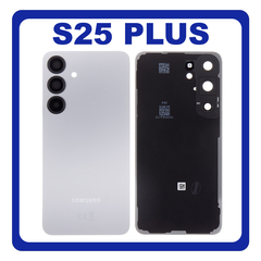 Γνήσια Original Samsung Galaxy S25+, S25 Plus (SM-S936B, SM-S936B/DS) Rear Back Battery Cover Πίσω Καπάκι Πλάτη Μπαταρίας Silver Shadow Ασημί GH82-36350A (Service Pack By Samsung)