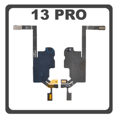 Γνήσια Original For iPhone 13 Pro, iPhone 13 Pro (A2638, A2483), Proximity Sensor Flex Cable Καλωδιοταινία Αισθητήρας Εγγύτητας + Microphone Μικρόφωνο Pulled