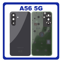 Γνήσια Original Samsung Galaxy A56 5G (SM-A566V, SM-A566B) Rear Back Battery Cover Πίσω Καπάκι Πλάτη Μπαταρίας Awesome Graphite Μαύρο GH82-36807A (Service Pack By Samsung)