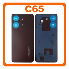 Γνήσια Original Xiaomi Poco C65 (2310FPCA4G, 2310FPCA4I) Rear Back Battery Cover Πίσω Κάλυμμα Καπάκι Πλάτη Μπαταρίας Black Μαύρο 1610111001479A (Service Pack By Xiaomi)