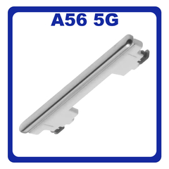 Γνήσια Original Samsung Galaxy A56 5G (SM-A566V, SM-A566B) Volume Button External Side Keys Πλαϊνό Πλήκτρο Κουμπί Ρύθμισης Έντασης Ήχου Awesome Light Grey Γκρι GH98-49944B (Service Pack By Samsung)