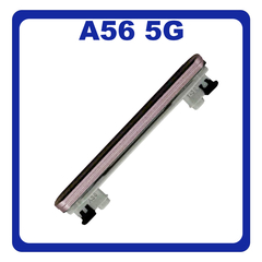 Γνήσια Original Samsung Galaxy A56 5G (SM-A566V, SM-A566B) Volume Button External Side Keys Πλαϊνό Πλήκτρο Κουμπί Ρύθμισης Έντασης Ήχου Awesome Pink Ροζ GH98-49944D (Service Pack By Samsung)