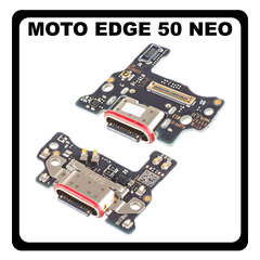 Γνήσια Original Motorola Moto Edge 50 Neo 5G (XT2409-1) USB Type-C Charging Dock Connector Flex Sub Board, Καλωδιοταινία Υπό Πλακέτα Φόρτισης + Microphone Μικρόφωνο 5P68C28377 (Service Pack By Motorola)