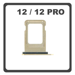 Original for Apple iPhone 12 (A2403), Iphone 12 Pro (A2407) Sim Tray SIM Gold Pulled
