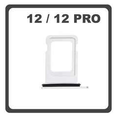 Original for Apple iPhone 12 (A2403), Iphone 12 Pro (A2407) Sim Tray SIM Silve​r Pulled