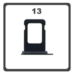 Original for Apple iPhone 13 (A2633, A2482) SIM Card Tray Black Μαύρο