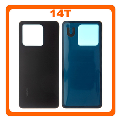 HQ OEM Συμβατό Με Xiaomi 14T (2406APNFAG), Rear Back Battery Cover Black Μαύρο (Premium A+)