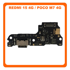 Γνήσια Original Xiaomi Redmi 15 4G (25062RN2DY), Poco M7 4G (25062PC34E) USB Type-C Charging Dock Connector Flex Sub Board, Πλακέτα Φόρτισης + Microphone Μικρόφωνο 560004O19AP00 (Service Pack By Xiaomi)