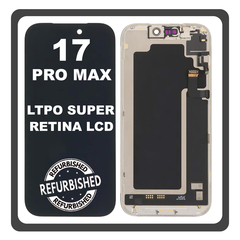 iPhone 17 Pro Max, iPhone 17Pro Max(A3526, A3257) LTPO Super Retina XDR OLED Οθόνη LCD Display Screen Assembly Οθόνη + Touch Screen Digitizer Μηχανισμός Αφής Black Μαύρο (Ref By Apple) (Lifetime Warranty Για Συνεργατες B2B)