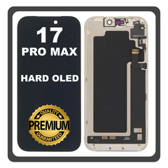 HQ OEM Συμβατό Με Apple iPhone 17 Pro Max, iPhone 17Pro Max (A3526, A3257) HARD OLED Display Screen Assembly Οθόνη + Touch Screen Digitizer Μηχανισμός Αφής Black Μαύρο (Lifetime Warranty Για Συνεργατες B2B)