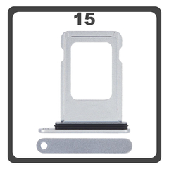 Original for iPhone 15, iPhone15 (A3090, A2846) SIM Card Tray Θήκη Κάρτας Sim Blue Μπλε