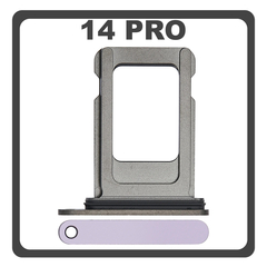 Original for iPhone 14 Pro (A2890, A2650) SIM Card Tray Θήκη Κάρτας Sim Purple Μωβ