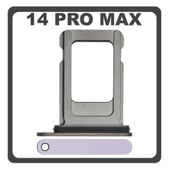Original for iPhone 14 Pro Max (A2894, A2651) SIM Card Tray Θήκη Κάρτας Sim Purple Μωβ