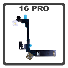 Original For Γνήσιο Για Apple iPhone 16 Pro, iPhone 16Pro (A3293, A3083) Camera Flashlight Flex Cable Φλας (Pulled)