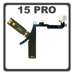 Original For Γνήσιο Για Apple iPhone 15 Pro (A2848, A3101) Camera Flashlight Flex Cable Φλας (Pulled)