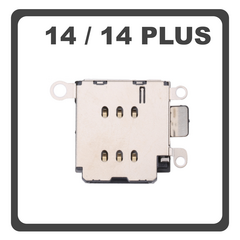 Original for Apple iPhone 14, iPhone14 (A2882, A2649, A2881) , Single SIM Card Tray Reader Αναγνώστης Κάρτας SIM Pulled