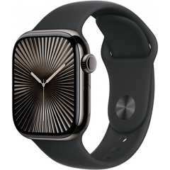 Apple Watch Series 10 42mm Slate Titanium Case With Store Black Sport Band m/l + Cellular eu