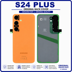 Γνήσια Original Samsung Galaxy S24 Plus, S24+ (SM-S926B, SM-S926B/DS) Rear Back Battery Cover Πίσω Κάλυμμα Καπάκι Μπαταρίας + Camera Lens Τζαμάκι Κάμερας Sandstone Orange Πορτοκαλί GH82-33275G​ (Service Pack By Samsung)