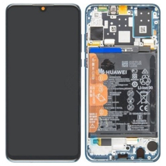 Γνήσιο Original Huawei P30 Lite (MAR-LX1M, MAR-AL00, MAR-TL00, MAR-LX2, Marie-L21A, Marie-L01A, Marie-L21MEA, Marie-L22A, MAR-LX1A, MAR-LX3A, MAR-LX2J, MAR-LX1B, MAR-LX3Bm) Lcd Screen Display Οθόνη + Touch Screen Digitizer Μηχανισμός Αφής + Πλαίσιο Frame Bezel + Battery Μπαταρία​ Peacock Blue 02352RQA (Service Pack By Huawei)