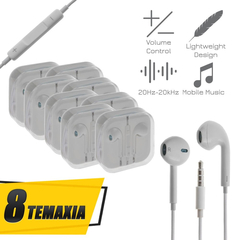 8 Τεμάχια oem Handsfree White