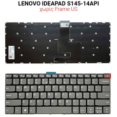 Πληκτρολόγιο Lenovo Ideapad S145-14api no Frame us