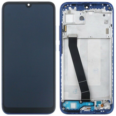 Γνήσιο Original Xiaomi Redmi 7, Redmi7 IPS LCD​ Screen Display Οθόνη + Touch Screen Digitizer Μηχανισμός Αφής + Frame Πλαίσιο Σασί  Blue Μπλέ 561010028033 5600050F6L00 561010017033​ (Service Pack By Xiaomi)​​