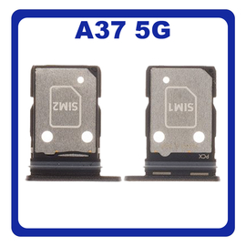 Γνήσια Original Samsung Galaxy A37 5G (SM-A376B, SM-A376B/DS) SIM Card Tray, Υποδοχέας Βάση Θήκη Κάρτας SIM Gray Black Μαύρο GH98-50810A (Service Pack By Samsung)
