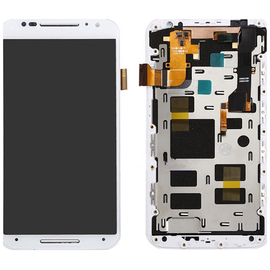 HQ OEM Motorola MOTO X+1 X2 XT1092 XT1095 Lcd Display Screen Οθόνη + Touch Screen Digitizer Μηχανισμός Οθόνη Αφής White