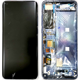 Γνήσια Original Xiaom Mi 10 5G (M2001J2G, M2001J2I, Mi 10) Mi10 PRO 5G (M2001J1G) (Huanxi Super Amoled Version C) Lcd Display Assembly Screen Οθόνη + Touch Screen Digitizer Μηχανισμός Αφής + Frame Πλαίσιο Σασί Black (Service Pack By Xiaomi)