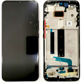 Γνήσια Original Xiaomi Mi 10 Lite, Mi10 Lite (M2002J9G​) Super Amoled Lcd Display Assembly Screen Οθόνη + Touch Screen Digitizer Μηχανισμός Αφής + Frame Πλαίσιο Σασί Black 56000400J900 ​(Service Pack By Xiaomi)