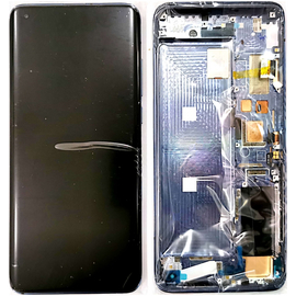 Γνήσια Original Xiaomi Mi 10 5G (M2001J2G, M2001J2I, Mi 10) Mi10 PRO 5G (M2001J1G) (Samsung Super Amoled Version S) Lcd Display Assembly Screen Οθόνη + Touch Screen Digitizer Μηχανισμός Αφής + Frame Πλαίσιο Σασί Black (Service Pack By Xiaomi)​