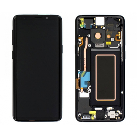 Γνήσια Original Samsung Galaxy S9 Plus SM-G965F G965 Οθόνη LCD Display Screen + Touch Screen DIgitizer Μηχανισμός Αφής + Frame Πλαίσιο Black GH97-21691A