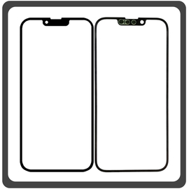 HQ OEM Συμβατό Με Apple iPhone 14 (A2882, A2649, A2881) Premium Aftermarket Front Glass For Refurbished Μπροστινό Τζαμάκι Για Ανακατασκευή Black Μαύρο (Premium A+​)