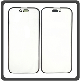 HQ OEM Συμβατό Με Apple iPhone 14 Pro (A2890, A2650, A2889) Premium Aftermarket Front Glass For Refurbished Μπροστινό Τζαμάκι Για Ανακατασκευή Black Μαύρο (Premium A+​)