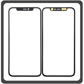 HQ OEM Συμβατό Με Apple iPhone 11 Pro, iPhone 11Pro (A2215, A2160, A2217, iPhone12,3) Premium Aftermarket Front Glass For Refurbished Μπροστινό Τζαμάκι Για Ανακατασκευή + Frame Πλαίσιο Black Μαύρο (Premium A+​)