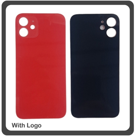 HQ OEM Συμβατό Για iPhone 12, iPhone12 (A2403, A2172, A2402) Premium Aftermarket Rear Back Battery Cover with Camera Big Hole Πίσω Κάλυμμα Πλάτη Καπάκι Μπαταρίας Red Κόκκινο (Premium A+​)