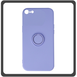 Θήκη Πλάτης - Back Cover, Silicone Σιλικόνη Purple Μωβ Finger Grip For iPhone 7/8/SE 2020/SE 2022