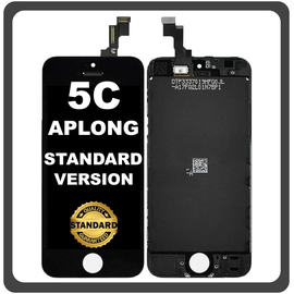 HQ OEM Συμβατό Με Apple iPhone 5c (A1456, A1507) APLONG APLONG Standard Version LCD Display Screen Assembly Οθόνη + Touch Screen Digitizer Μηχανισμός Αφής Black Μαύρο (Grade AAA) (0% Defective Returns)