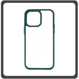 Θήκη Πλάτης - Back Cover, Silicone Σιλικόνη TPU-Rimmed Acrylic Protective Case Green Πράσινο For iPhone 11 Pro