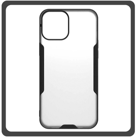 Θήκη Πλάτης - Back Cover, Silicone Σιλικόνη TPU-Rimmed Acrylic Protective Case Black Μαύρο For iPhone 14 Pro Max